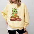 Read Books Be Kind Stay Weird Reading Bookworm Reader Comfort Colors Sweatshirt Blue Spruce