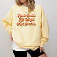 Read Books Lift Weights Fight Fascists Retro Reading Comfort Colors Sweatshirt Blue Spruce