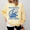 Read Books Stay Weird Comfort Colors Sweatshirt Blue Spruce Read Books Stay Weird Comfort Colors Sweatshirt Blue Spruce