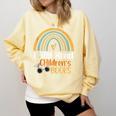 I Still Read Children's Books Rainbow Comfort Colors Sweatshirt Blue Spruce