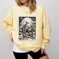 Read In Peace Skeleton Book Lover Bookworm Book Comfort Colors Sweatshirt Blue Spruce