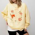 Read In Peace Skeleton Reading Book Halloween Teacher Comfort Colors Sweatshirt Blue Spruce