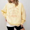 A Well Read Woman Is A Dangerous Creature Reading Book Lover Comfort Colors Sweatshirt Blue Spruce