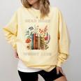 Read More Worry Less Book Lovers Motivational Quote Bookish Comfort Colors Sweatshirt Blue Spruce