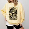 The Reader Tarot Card Book Lover Skeleton Reading Book Comfort Colors Sweatshirt Blue Spruce The Reader Tarot Card Book Lover Skeleton Reading Book Comfort Colors Sweatshirt Blue Spruce