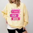 Reading Books Its Book Fair Week Comfort Colors Sweatshirt Blue Spruce