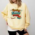 Reading Is My Favorite Sport Book Lover Comfort Colors Sweatshirt Blue Spruce