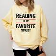 Reading Is My Favorite Sport Book Lover Quote Comfort Colors Sweatshirt Blue Spruce Reading Is My Favorite Sport Book Lover Quote Comfort Colors Sweatshirt Blue Spruce