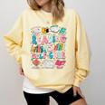 Reading Is Self-Care Book Lover Teacher Student Men Women Comfort Colors Sweatshirt Blue Spruce