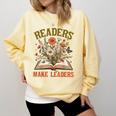 Reading Squad Book Lover Bookish Floral Readers Make Leaders Comfort Colors Sweatshirt Blue Spruce Reading Squad Book Lover Bookish Floral Readers Make Leaders Comfort Colors Sweatshirt Blue Spruce