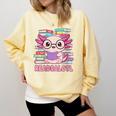 Readsalotl Axolotl Reading Book Bookworm Comfort Colors Sweatshirt Blue Spruce Readsalotl Axolotl Reading Book Bookworm Comfort Colors Sweatshirt Blue Spruce