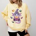 ReadsALOTL Cute Axolotl Book Lover Comfort Colors Sweatshirt Blue Spruce