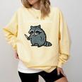 i Require Books Raccoon Comfort Colors Sweatshirt Blue Spruce