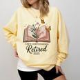 Retired 2025 A New Chapter Begins Retirement Teacher Book Comfort Colors Sweatshirt Blue Spruce Retired 2025 A New Chapter Begins Retirement Teacher Book Comfort Colors Sweatshirt Blue Spruce