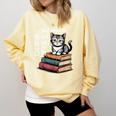 Retro I Just Want To Read Books And Pet Cats Cat For Men Women Kids Comfort Colors Sweatshirt Blue Spruce Retro I Just Want To Read Books And Pet Cats Cat For Men Women Kids Comfort Colors Sweatshirt Blue Spruce