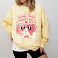 Retro Read Your Heart Out Valentine's Day Teacher Book Lover Comfort Colors Sweatshirt Blue Spruce Retro Read Your Heart Out Valentine's Day Teacher Book Lover Comfort Colors Sweatshirt Blue Spruce