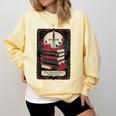 Romantasy Book Club Tarot Card Comfort Colors Sweatshirt Blue Spruce