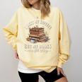 Romantasy I Dust My Shelves But My Books Are Still Filthy Comfort Colors Sweatshirt Blue Spruce