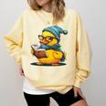 Rubber Duck Reading Book Rubber Duckie Reader Coffee Lover Comfort Colors Sweatshirt Blue Spruce Rubber Duck Reading Book Rubber Duckie Reader Coffee Lover Comfort Colors Sweatshirt Blue Spruce