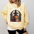 Salem Witch Book Club All Witches Welcome Halloween Reading Comfort Colors Sweatshirt Blue Spruce Salem Witch Book Club All Witches Welcome Halloween Reading Comfort Colors Sweatshirt Blue Spruce