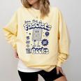 Save The Books Ban Fascists Stand For Book Readers Comfort Colors Sweatshirt Blue Spruce
