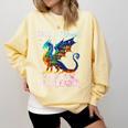Save A Dragon Ride A Wingleader Books Dragon Lover Cute Comfort Colors Sweatshirt Blue Spruce