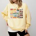 Say Gay Protect Trans Kids Read Banned Books LGBTQ Gay Pride Comfort Colors Sweatshirt Blue Spruce Say Gay Protect Trans Kids Read Banned Books LGBTQ Gay Pride Comfort Colors Sweatshirt Blue Spruce