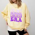In My School Librarian Era Groovy Back To School Book Lover Comfort Colors Sweatshirt Blue Spruce In My School Librarian Era Groovy Back To School Book Lover Comfort Colors Sweatshirt Blue Spruce