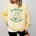 He Sees What You'Ve Been Reading Christmas Bookish Santa Premium Tri-Blend Comfort Colors Sweatshirt Blue Spruce He Sees What You'Ve Been Reading Christmas Bookish Santa Premium Tri-Blend Comfort Colors Sweatshirt Blue Spruce