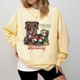He Sees What You'Ve Been Reading Santa Christmas Bookish Comfort Colors Sweatshirt Blue Spruce He Sees What You'Ve Been Reading Santa Christmas Bookish Comfort Colors Sweatshirt Blue Spruce