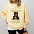 i Have Selective Hearing Cat Coffee Books Retro Comfort Colors Sweatshirt Blue Spruce i Have Selective Hearing Cat Coffee Books Retro Comfort Colors Sweatshirt Blue Spruce