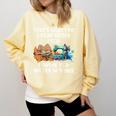 Sewing Reading Books Drinking Tea Sew Sewist Comfort Colors Sweatshirt Blue Spruce