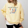 She's Got A Book For Every Situation Comfort Colors Sweatshirt Blue Spruce