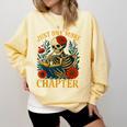 Skeleton Read Book Just One More Chapter Floral Book Lover Comfort Colors Sweatshirt Blue Spruce Skeleton Read Book Just One More Chapter Floral Book Lover Comfort Colors Sweatshirt Blue Spruce