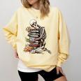 Skeleton Reading Book Halloween Bookworm Bibliophile Reader Comfort Colors Sweatshirt Blue Spruce Skeleton Reading Book Halloween Bookworm Bibliophile Reader Comfort Colors Sweatshirt Blue Spruce