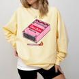 Slow Burn Book Club Comfort Colors Sweatshirt Blue Spruce
