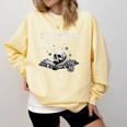 Smut Goblin Reading Club Spicy Book Lover Comfort Colors Sweatshirt Blue Spruce