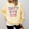 Smut Reader Book Lover Bookworms Comfort Colors Sweatshirt Blue Spruce