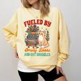 Smut Reader Cat Lover Fueled By Smutty Books & Cat Snuggles For Men Women Comfort Colors Sweatshirt Blue Spruce Smut Reader Cat Lover Fueled By Smutty Books & Cat Snuggles For Men Women Comfort Colors Sweatshirt Blue Spruce