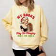 Smut Reader Christmas My Books May Be Naughty But I'm Nice Comfort Colors Sweatshirt Blue Spruce Smut Reader Christmas My Books May Be Naughty But I'm Nice Comfort Colors Sweatshirt Blue Spruce
