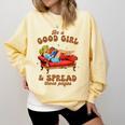 Smut Reader Be A Good Girl & Spread Those Pages Spicy Book Comfort Colors Sweatshirt Blue Spruce Smut Reader Be A Good Girl & Spread Those Pages Spicy Book Comfort Colors Sweatshirt Blue Spruce