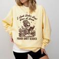 Smut Reader Spicy Romance Look Better Bent That Over A Book Comfort Colors Sweatshirt Blue Spruce