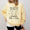 Smutty Book Lovers Romantasy Dark Fairy Tales Romance Reader I Dont Watch Porn Small Grey Comfort Colors Sweatshirt Blue Spruce