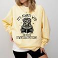 Smutty Spicy Book Its Always WYD And Never DYWMTCOAEYPTYCOMF Comfort Colors Sweatshirt Blue Spruce