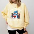 Snow Many Books Snow Little Time Snowman Reading Book Comfort Colors Sweatshirt Blue Spruce Snow Many Books Snow Little Time Snowman Reading Book Comfort Colors Sweatshirt Blue Spruce