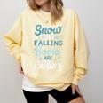 Snow Is Falling Books Are Calling Comfort Colors Sweatshirt Blue Spruce Snow Is Falling Books Are Calling Comfort Colors Sweatshirt Blue Spruce