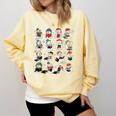 Snowman Reading Book Christmas Cozy Book Lover Bookish Comfort Colors Sweatshirt Blue Spruce