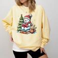 Snowman Reading Book Lovers Christmas Librarian Bookworm Comfort Colors Sweatshirt Blue Spruce Snowman Reading Book Lovers Christmas Librarian Bookworm Comfort Colors Sweatshirt Blue Spruce