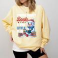 Snowman Winter Snow So Many Books Christmas Snow Little Time Comfort Colors Sweatshirt Blue Spruce Snowman Winter Snow So Many Books Christmas Snow Little Time Comfort Colors Sweatshirt Blue Spruce