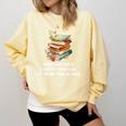 Sometimes I Think I Read Too Much For Books Lover Comfort Colors Sweatshirt Blue Spruce